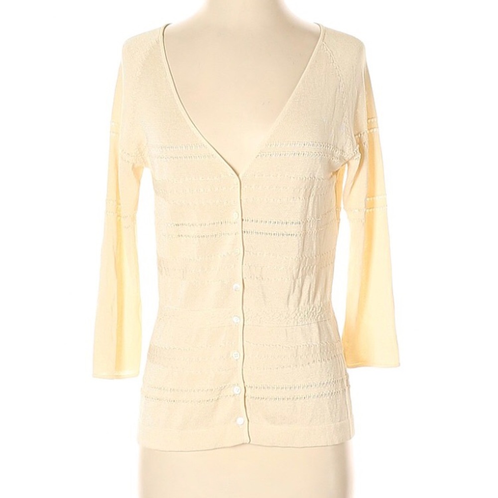 Brioni NWT cream cardigan